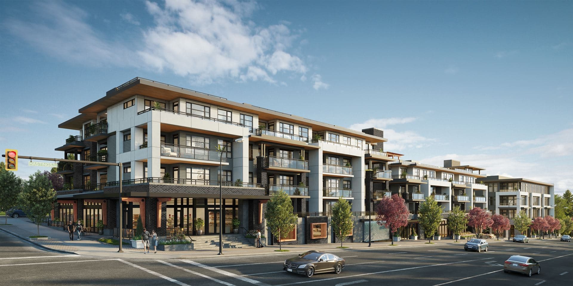 Valeo in Burnaby – exterior rendering