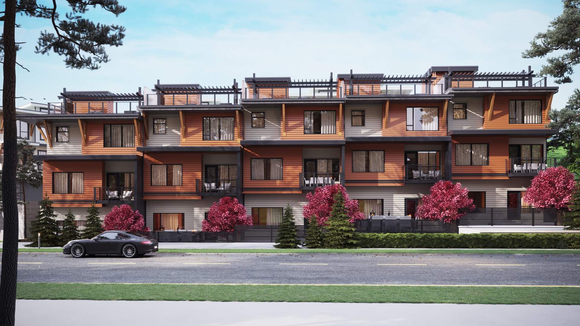 The Peak at Mountain View in Abbotsford – exterior rendering