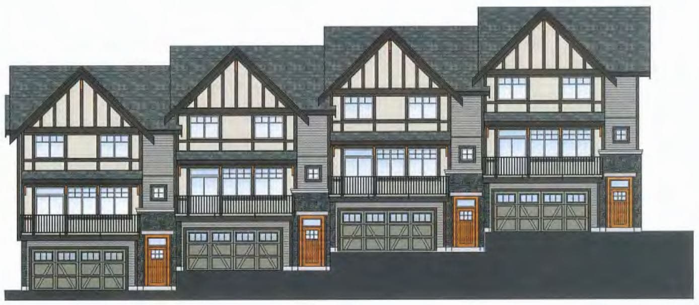 Hillside Homes in Maple Ridge – exterior rendering