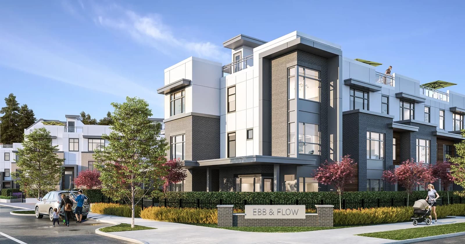 Ebb & Flow in North Vancouver – exterior rendering