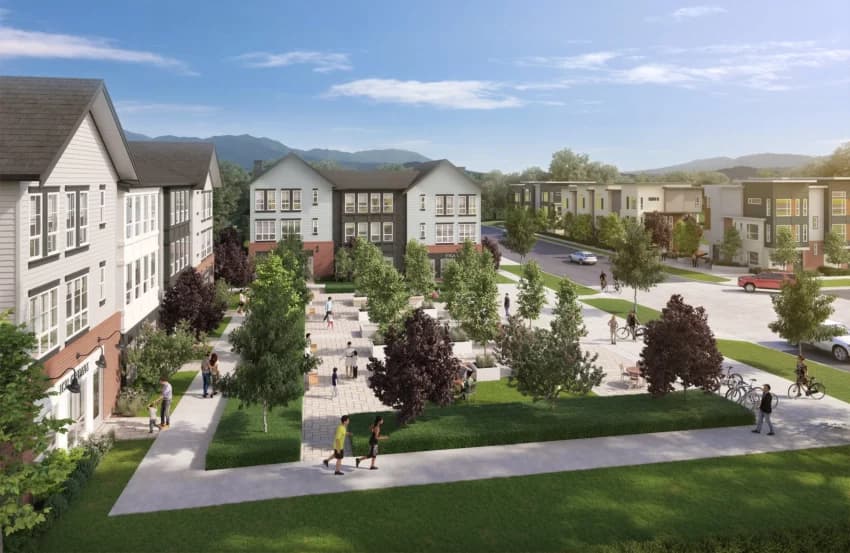 Eastin Townhomes in Langley – exterior rendering